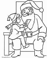Lap Coloring Claus Santa Sitting Kid Pages sketch template