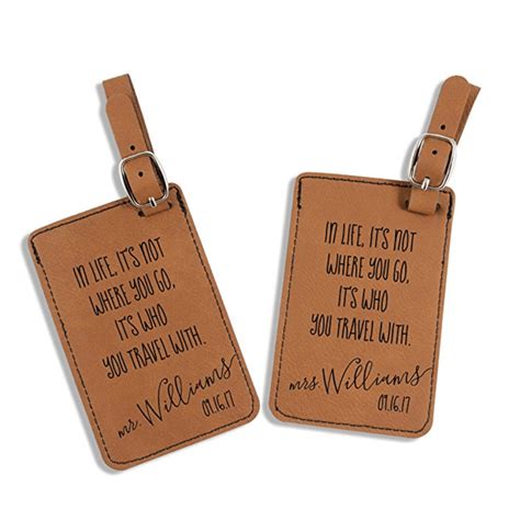 guide  personalized luggage tags trekbible
