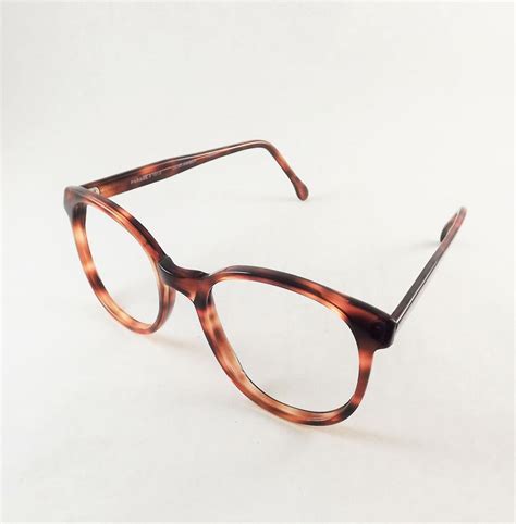 tortoise shell eyeglasses 1980s glasses frame women brown etsy