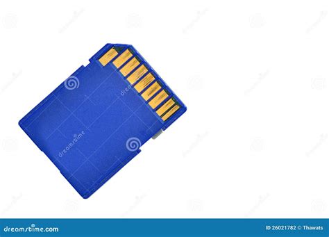 blue memory sd card stock photo image  compact industrial