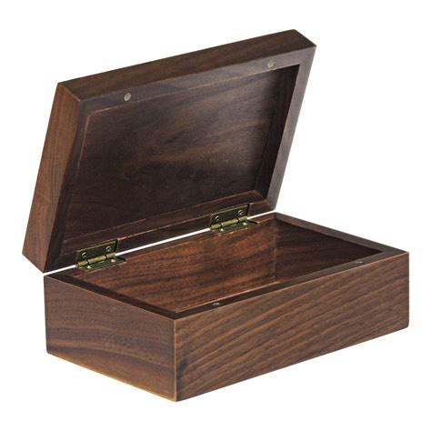 wood keepsake box  hinged lid  trellis design decorative wooden
