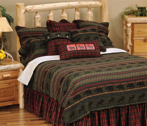 rustic cabin furnishings luxury bedding