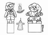 Figurines Decoration Kravlenisser Karens Figurer Farvelægge Til Jule Dekorations Sheets Colour Christmas Outs Colouring Cut Pages sketch template