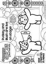 Pudsey Blush Colouring sketch template