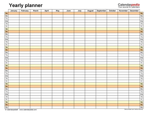 paper party supplies calendars planners  printable planner simple yearly planner yearly