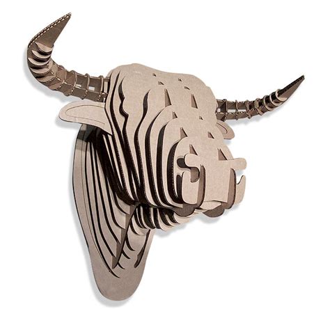 buy vector file  bull cardboard head template cheap choose