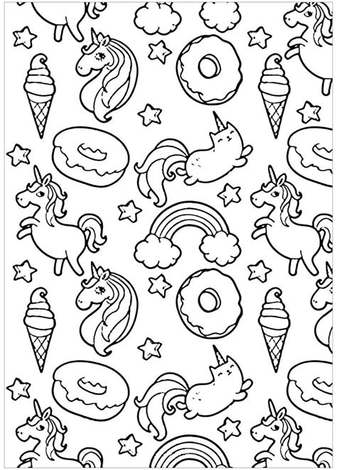 kawaii coloring pages animals
