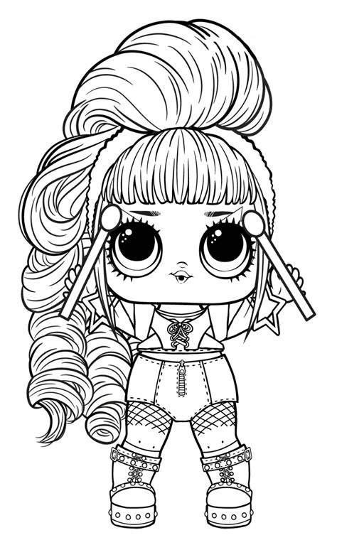 lol dolls coloring pages printable book  kids