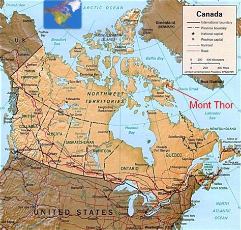 carte detaillee du canada