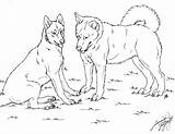 Husky Coloring Pages Dog Siberian Printable Drawing Breed Puppies Color Line Clipart Print Kids Getdrawings Designlooter Popular Getcolorings Library Cliparts sketch template