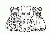Coloring Pages Dresses Dress Girls Printable Girl Beautiful Cool Elementary Polka Clothes Stick Lace Dot Drawing Figure Students Prom Fun sketch template