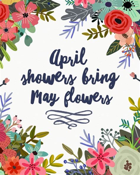 april showers bring  flowers printables