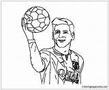 Messi Lionel Pages Coloring Soccer Color Online Print Coloringpagesonly sketch template