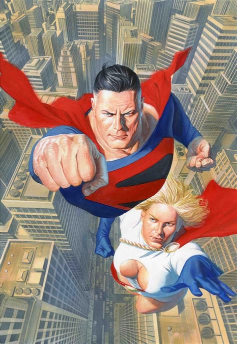 alex ross wizard cover  wallace harringtons superman comic art