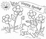 Coloring Spring Pages First Getcolorings Fresh Happy sketch template