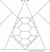 Origami Coloring Turtle 68kb sketch template