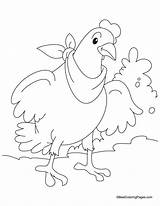 Hen Coloring Red Little Pages Kids Color Drawing Getcolorings Getdrawings Chicks Colorings Printable sketch template