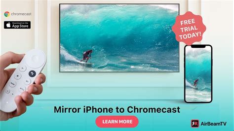 chromecast screen mirroring iphone ipad  smart tv tutorial  airbeamtv youtube