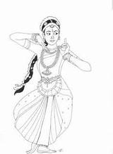 Drawing Drawings Dance Draw Indian Pencil Coloring Kathak Pages Sketches Dancer Dancing Line Outline Girl Bollywood Wanna Doodle Kids Sketch sketch template
