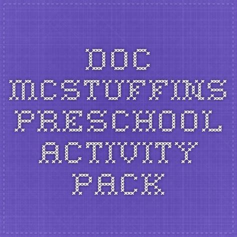 mcstuffins preschool activity pack preschool activity activity