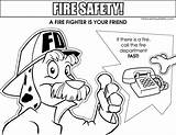 Fire Safety Coloring Drawing Pages Colouring Elementary Resolution Medium Getdrawings sketch template
