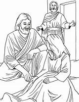 Jairus Jairo Hija Heals Dibujo Raises Jesús Dead Healed Sermons4kids Biblicos Miracles Jarius Cristianos sketch template