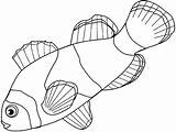 Fish Clown Pages Coloring Drawing Dive Getdrawings Tocolor sketch template