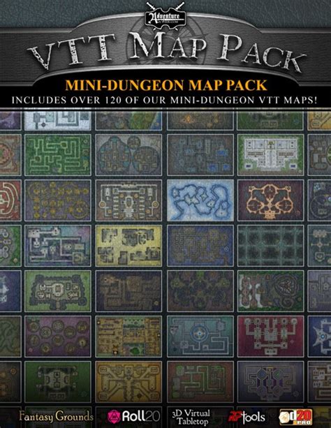 vtt map pack mini dungeon map pack