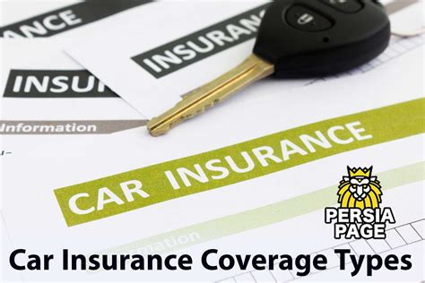 car insurance coverage types  common insurance options