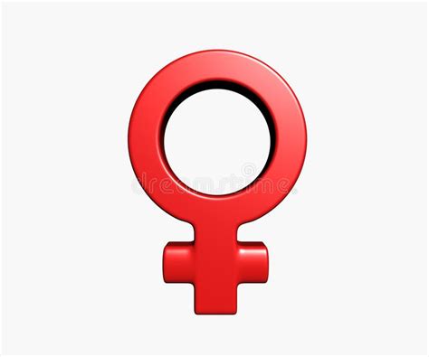 female symbol on white background 3d illustration stock illustration image 29938983