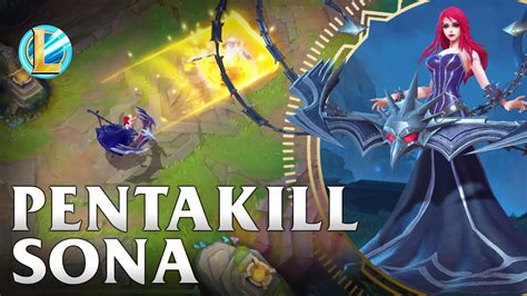 pentakill sona skin spotlight wild rift youtube