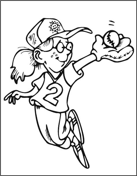 baseball player coloring page