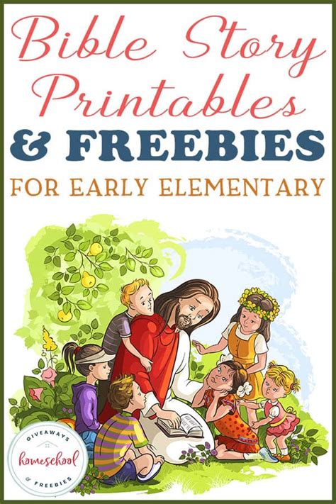 bible story printables  freebies  early elementary homeschool