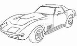 Corvette Pages Coloring Car 1979 Cars Chevy Drawing Stingray Color Nova Mustang Drawings Mclaren Sketch Clipart Chevrolet Template C3 Colouring sketch template