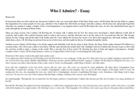 solution   admire essay studypool