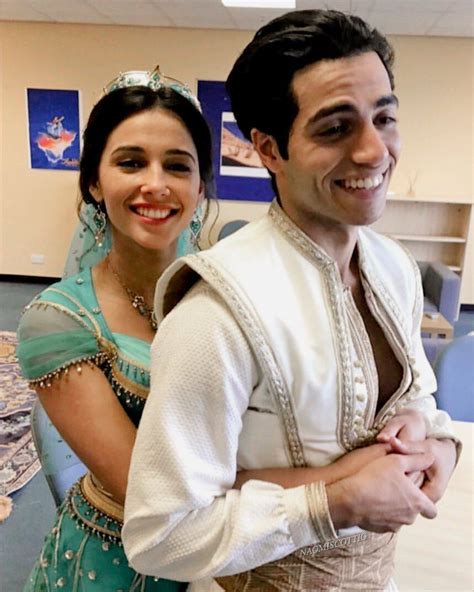 Naomi Scott And Mena Massoud In Aladdin Together Pictures And Photoshoot