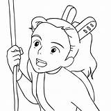 Arrietty Coloriage Colorier sketch template