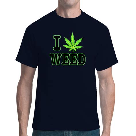 Fun Shirt Und Kiffer Motiv I Love Weed T Shirt Selbst Gestalten