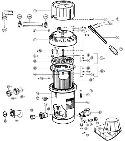 hayward power flo lx pump parts diagram diagramwirings