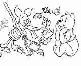Fall Coloring Pages Scene Autumn Getdrawings sketch template