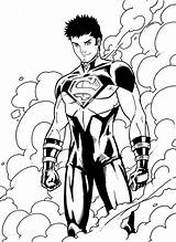 Superboy Coloring Pages Justice Young Jamiefayx Robin Returns Superhero Deviantart sketch template