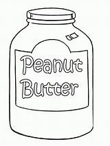 Peanut Coloring Butter Pages Colouring Jelly Printable Peanuts Clipart Jar Library Line Getdrawings Drawing Getcolorings Popular sketch template