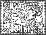 Coloring Rainforest Pages Printable Popular Coloringhome sketch template