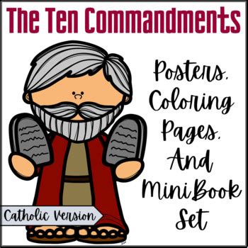 ten commandments catholic coloring pages