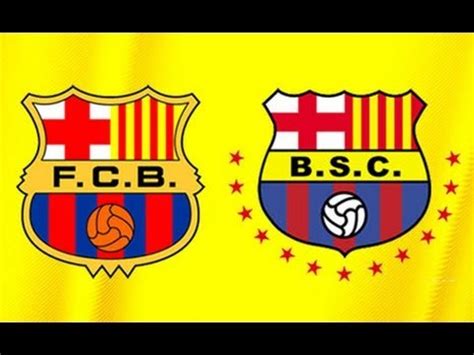 fc barcelona de espana pelea su marca frente barcelona sporting club de ecuador attd  youtube