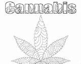 Coloring Adult Book Marijuana Cannabis Color High Inspired Add Etsy sketch template