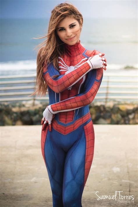 pin em spider girl cosplay