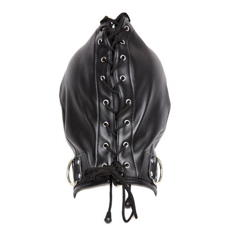 black fetish zipper leather mask headgear sex toys free