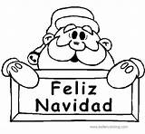 Navidad Santa Claus sketch template