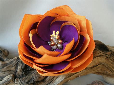 orange  purple flowers